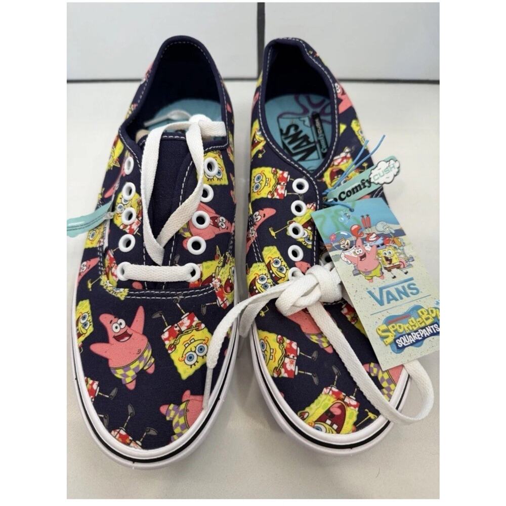 Vans SpongeBob‎ SquarePants X Comfycush Authentic AlohaBob Mens 7 Women’s 9 New!